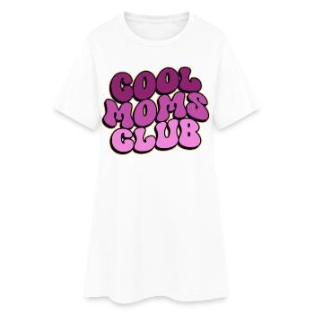 Club des mamans cool - Cadeau de maman pour la fête des mères - Robe T-shirt Femme - blanc - Devant