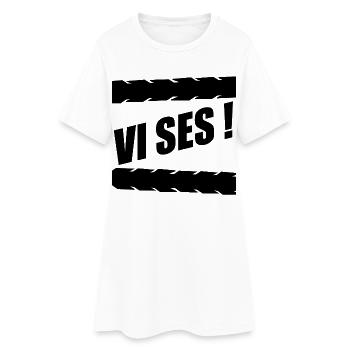 See you goodbye - Women’s T-Shirt Dress - white - Front