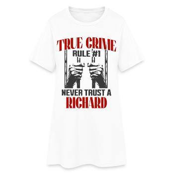 True Crime Richard True Crime - Women’s T-Shirt Dress - white - Front