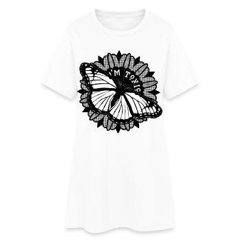 Beauté toxique – Papillon monarque - Robe T-shirt Femme - blanc - Devant