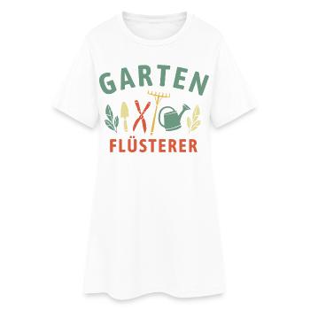Garten Flüsterer - Retro Gärtner Natur - Frauen T-Shirt-Kleid - Weiß - Vorne