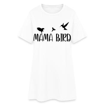 Maman Oiseau Shirt Mignonne Maman - Robe T-shirt Femme - blanc - Devant