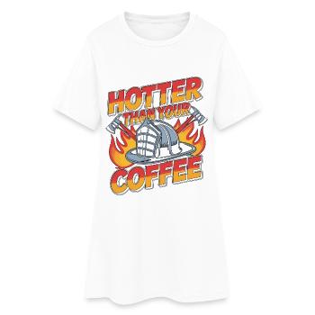Lieutenant des pompiers plus sexy que votre service d’incendie - Robe T-shirt Femme - blanc - Devant