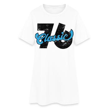 50e anniversaire 1976 - Robe T-shirt Femme - blanc - Devant