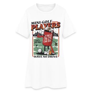 Un design de golfeur amusant pour les golfeurs - Robe T-shirt Femme - blanc - Devant