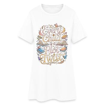 Enseignant en primaire : chaque enfant est enseignant Carrière - Robe T-shirt Femme - blanc - Devant