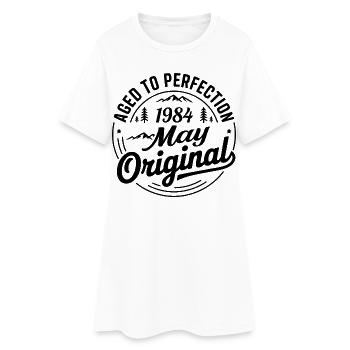 mai 1984 – Légende des sommets et montagnes - Robe T-shirt Femme - blanc - Devant