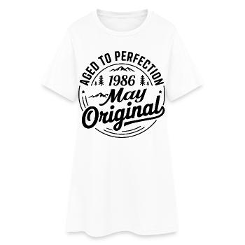 mai 1986 – Légende des sommets et montagnes - Robe T-shirt Femme - blanc - Devant