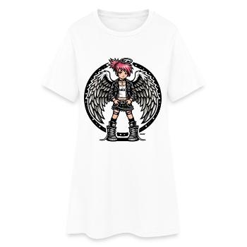 Punk Angel Rebel - Robe T-shirt Femme - blanc - Devant