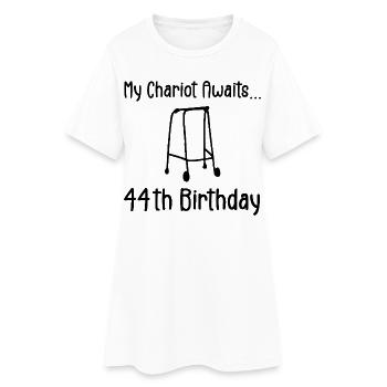 44th Birthday Party Funny 44 Years Old Birthday - Robe T-shirt Femme - blanc - Devant
