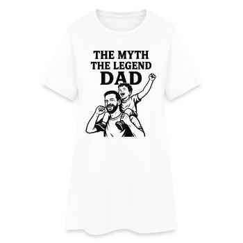 La légende du mythe de l’homme - Meilleur cadeau pour la fête des pères - Robe T-shirt Femme - blanc - Devant