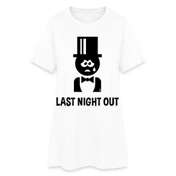 Bräutigam – Last Night Out (JGA / Polterabend / B) - Robe T-shirt Femme - blanc - Devant