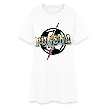 Deutschland Fussball Retro - Frauen T-Shirt-Kleid - Weiß - Vorne