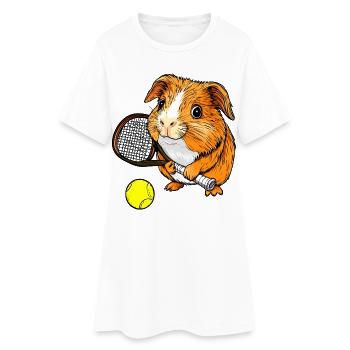 Tennis Cobaye - Robe T-shirt Femme - blanc - Devant