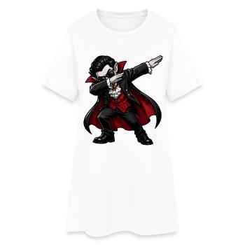 Dabbing Vampire - Women’s T-Shirt Dress - white - Front
