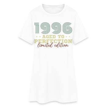 1996 Vintage Rétro Cadeau D'anniversaire - Robe T-shirt Femme - blanc - Devant