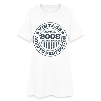 Vintage avril 2008 Édition limitée Circle - Robe T-shirt Femme - blanc - Devant