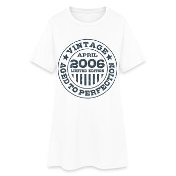 Vintage April 2006 Limited Edition Circle - Women’s T-Shirt Dress - white - Front