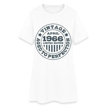 Vintage avril 1966 édition limitée Circle - Robe T-shirt Femme - blanc - Devant