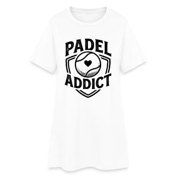 Padel Addict Sport Passion Lifestyle - Women’s T-Shirt Dress - white - Front