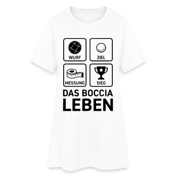 Das Boccia Leben Sport Leidenschaft Hobby Style - Frauen T-Shirt-Kleid - Weiß - Vorne