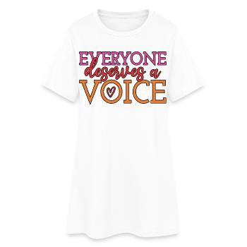 Tout le monde mérite un orthophoniste spécialisé dans l’orthophonie - Robe T-shirt Femme - blanc - Devant