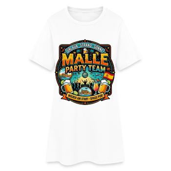 Équipe de la Malle Party - Robe T-shirt Femme - blanc - Devant