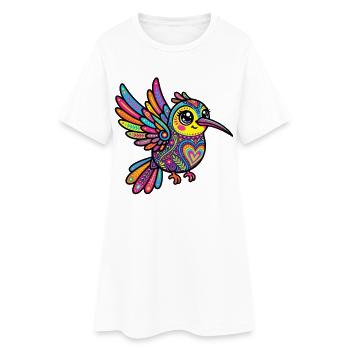 Kawaii Alebrije Colibri mexicain - Robe T-shirt Femme - blanc - Devant