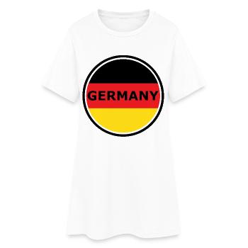 Germany Flag Halbkreis Grafik - Frauen T-Shirt-Kleid - Weiß - Vorne