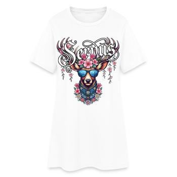 Servus Shirt Women's Traditional Shirt Traditional Costume Outfit - Women’s T-Shirt Dress - white - Front