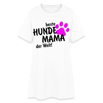 beste Hundemama der Welt - Frauen T-Shirt-Kleid - Weiß - Vorne