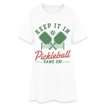 Pickleball Keep It In Game On funny player pickle - Frauen T-Shirt-Kleid - Weiß - Vorne