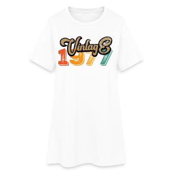 Vintage 1977 - Women’s T-Shirt Dress - white - Front