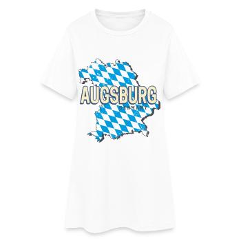 Ville d’Augsbourg en Bavière, Allemagne Souvenir - Robe T-shirt Femme - blanc - Devant