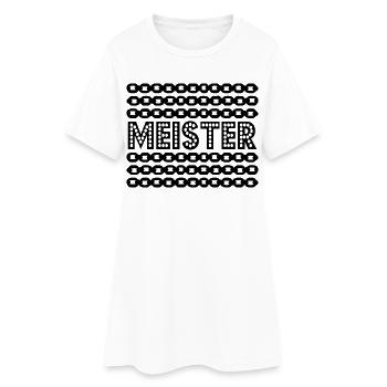 Master Degree Master Chaînes - Robe T-shirt Femme - blanc - Devant