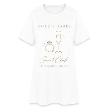 Chemise de mariée JGA Bachelorette Team Mariée - Robe T-shirt Femme - blanc - Devant