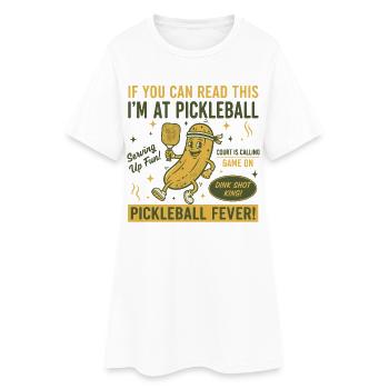 Pickleball Funny Player Love Pickle Ball - Women’s T-Shirt Dress - white - Front