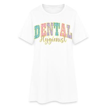 Hygiéniste dentaire Palette de couleurs Hygiéniste dentaire - Robe T-shirt Femme - blanc - Devant