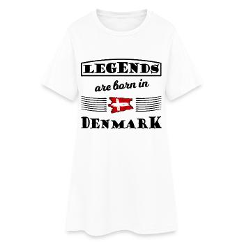 Rotbrush Kreuzflagge Dänemark - Robe T-shirt Femme - blanc - Devant