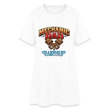 Père mécanicien : Meilleur que les autres mécaniciens automobiles - Robe T-shirt Femme - blanc - Devant