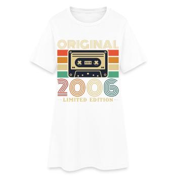 2006 Vintage Rétro Cadeau d’anniversaire - Robe T-shirt Femme - blanc - Devant