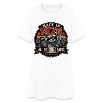 Atelier de ratons laveurs 1976 Pièces originales - Robe T-shirt Femme - blanc - Devant