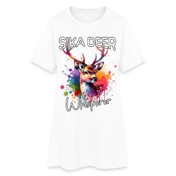 Sika Chuchoteur de Cerfs - Robe T-shirt Femme - blanc - Devant