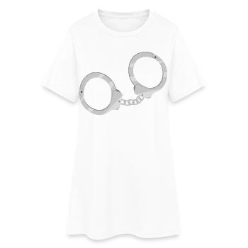 Handcuffs - Women’s T-Shirt Dress - white - Front