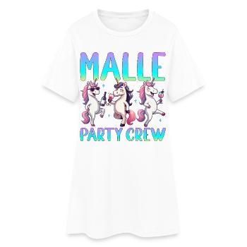Malle Party Crew - Robe T-shirt Femme - blanc - Devant