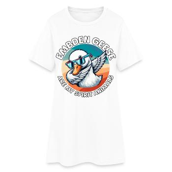 Drôles dictons des Emdengans - Robe T-shirt Femme - blanc - Devant