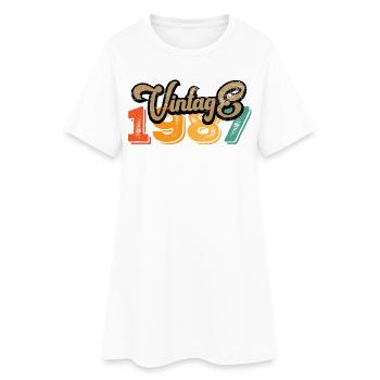 Vintage 1987 - Women’s T-Shirt Dress - white - Front