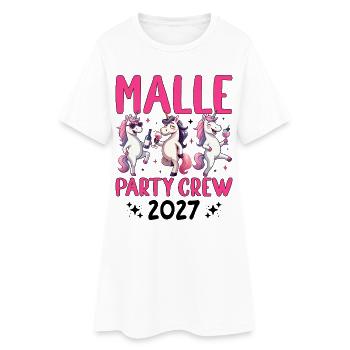 Équipe de la Malle Party 2027 - Robe T-shirt Femme - blanc - Devant