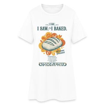 Levain pâtisser pâtisserie Baker Levain - Robe T-shirt Femme - blanc - Devant