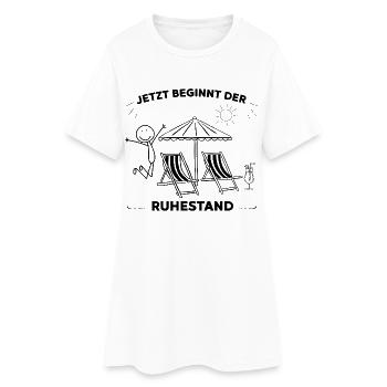 Eine Legende geht in den wohlverdienten Ruhestand - Frauen T-Shirt-Kleid - Weiß - Vorne
